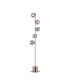 Maspeth Floor Lamp Double Cut Glass 5 x E14 Satin Nickel/Smoke-1