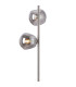 Maspeth Floor Lamp Double Cut Glass 5 x E14 Satin Nickel/Smoke-6