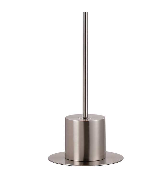 Maspeth Floor Lamp Double Cut Glass 5 x E14 Satin Nickel/Smoke-7