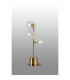 Maspeth Table Lamp Double Cut Glass 3 x E14 Antique Gold/Clear-3