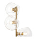 Maspeth Table Lamp Double Cut Glass 3 x E14 Antique Gold/Clear-5