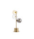Maspeth Table Lamp Double Cut Glass 3 x E14 Antique Gold/Cognac/Clear/Smoke-1