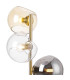 Maspeth Table Lamp Double Cut Glass 3 x E14 Antique Gold/Cognac/Clear/Smoke-5