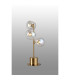 Maspeth Table Lamp Double Cut Glass 3 x E14 Antique Gold/Iridescent-3