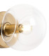 Maspeth Wall/Ceiling Light Double Cut Glass 1 x E14 Antique Gold/Clear-5