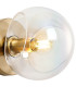 Maspeth Wall/Ceiling Light Double Cut Glass 1 x E14 Antique Gold/Iridescent-5