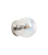 Maspeth Wall/Ceiling Light Double Cut Glass 1 x E14 Satin Nickel/Iridescent-4