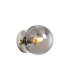Maspeth Wall/Ceiling Light Double Cut Glass 1 x E14 Satin Nickel/Smoke-1