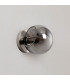 Maspeth Wall/Ceiling Light Double Cut Glass 1 x E14 Satin Nickel/Smoke-7