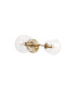 Maspeth Wall/Ceiling Light Double Cut Glass 2 x E14 Antique Gold/Clear-4
