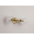 Maspeth Wall/Ceiling Light Double Cut Glass 2 x E14 Antique Gold/Clear-7
