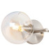 Maspeth Wall/Ceiling Light Double Cut Glass 2 x E14 Satin Nickel/Iridescent-5