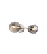 Maspeth Wall/Ceiling Light Double Cut Glass 2 x E14 Satin Nickel/Smoke-1