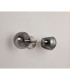 Maspeth Wall/Ceiling Light Double Cut Glass 2 x E14 Satin Nickel/Smoke-7