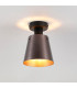 Greenport Ceiling Light 16cm x 14cm Shade 1 Light E27 Sand Black/Brown/Copper Metal Shade-3