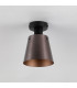 Greenport Ceiling Light 16cm x 14cm Shade 1 Light E27 Sand Black/Brown/Copper Metal Shade-7