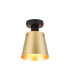 Greenport Ceiling Light 16cm x 14cm Shade 1 Light E27 Sand Black/Brass/Gold Metal Shade-1