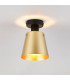 Greenport Ceiling Light 16cm x 14cm Shade 1 Light E27 Sand Black/Brass/Gold Metal Shade-3