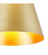 Greenport Ceiling Light 16cm x 14cm Shade 1 Light E27 Sand Black/Brass/Gold Metal Shade-6