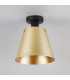 Greenport Ceiling Light 23cm x 18cm Shade 1 Light E27 Sand Black/Brass/Gold Metal Shade-7