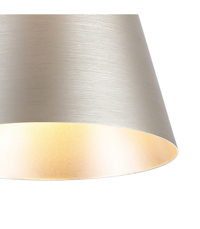 Greenport Ceiling Light 23cm x 18cm Shade 1 Light E27 Sand Black/Light Grey/Silver Metal Shade-6