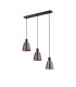 Greenport Linear Pendant 16cm x 14cm Shade 3 Light E27 Sand Black/Brown/Copper Metal Shade-4