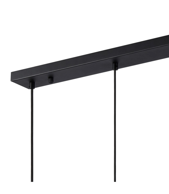 Greenport Linear Pendant 16cm x 14cm Shade 3 Light E27 Sand Black/Brown/Copper Metal Shade-5