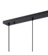 Greenport Linear Pendant 16cm x 14cm Shade 3 Light E27 Sand Black/Brass/Gold Metal Shade-5