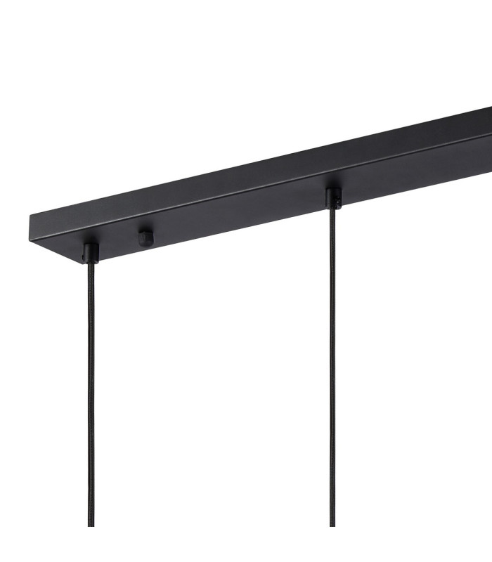Greenport Linear Pendant 16cm x 14cm Shade 3 Light E27 Sand Black/Brass/Gold Metal Shade-5