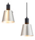 Greenport Linear Pendant 16cm x 14cm Shade 3 Light E27 Sand Black/Light Grey/Silver Metal Shade-6