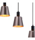 Greenport Linear Pendant 16cm x 14cm Shade 5 Light E27 Sand Black/Brown/Copper Metal Shade-7