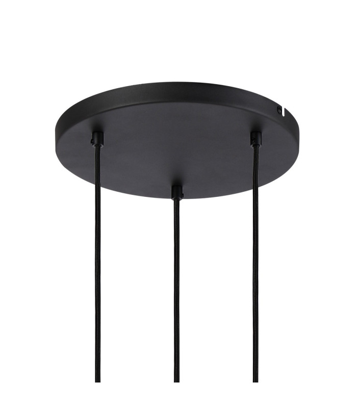 Greenport 41cm Round Pendant 16cm x 14cm Shade 3 Light E27 Sand Black/Brown/Copper Metal Shade-5