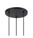 Greenport 41cm Round Pendant 16cm x 14cm Shade 3 Light E27 Sand Black/Brass/Gold Metal Shade-5