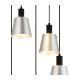Greenport 53cm Round Pendant 16cm x 14cm Shade 5 Light E27 Sand Black/Light Grey/Silver Metal Shade-6