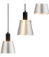 Greenport 53cm Round Pendant 16cm x 14cm Shade 5 Light E27 Sand Black/Light Grey/Silver Metal Shade-7