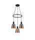 Greenport 48cm Ring Pendant 16cm x 14cm Shade 3 Light E27 Sand Black/Brown/Copper Metal Shade-1
