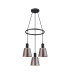 Greenport 48cm Ring Pendant 16cm x 14cm Shade 3 Light E27 Sand Black/Brown/Copper Metal Shade-4