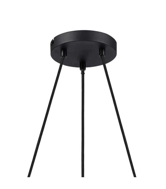 Greenport 48cm Ring Pendant 16cm x 14cm Shade 3 Light E27 Sand Black/Brown/Copper Metal Shade-5