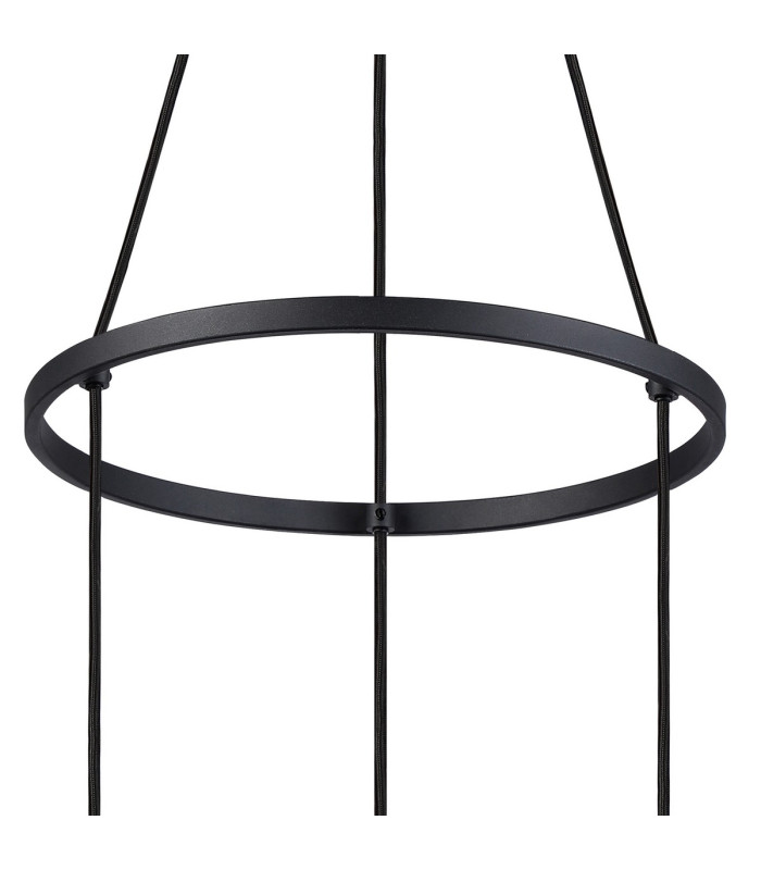 Greenport 48cm Ring Pendant 16cm x 14cm Shade 3 Light E27 Sand Black/Brown/Copper Metal Shade-6