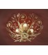 4 Light Crystal Flush Ceiling Light White, gold, E14 - 1