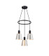 Greenport 48cm Ring Pendant 16cm x 14cm Shade 3 Light E27 Sand Black/Light Grey/Silver Metal Shade-1