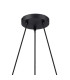Greenport 48cm Ring Pendant 16cm x 14cm Shade 3 Light E27 Sand Black/Light Grey/Silver Metal Shade-5