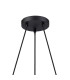 Greenport 48cm Ring Pendant 16cm x 14cm Shade 3 Light E27 Sand Black/Smoke Faded Glass Shade-5