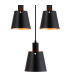 Greenport 61cm Ring Pendant 16cm x 14cm Shade 5 Light E27 Sand Black/Black/Gold Metal Shade-9