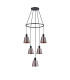 Greenport 61cm Ring Pendant 16cm x 14cm Shade 5 Light E27 Sand Black/Brown/Copper Metal Shade-4