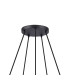 Greenport 61cm Ring Pendant 16cm x 14cm Shade 5 Light E27 Sand Black/Brown/Copper Metal Shade-5