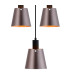Greenport 61cm Ring Pendant 16cm x 14cm Shade 5 Light E27 Sand Black/Brown/Copper Metal Shade-8