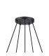 Greenport 61cm Ring Pendant 16cm x 14cm Shade 5 Light E27 Sand Black/Brass/Gold Metal Shade-5