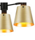 Greenport 65cm Semi Ceiling Light Adjustable Arms 16cm x 14cm Shade 3 Light E27 Sand Black/Brass/Gold Metal Shade-8