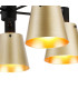 Greenport 75cm Semi Ceiling Light Adjustable Arms 16cm x 14cm Shade 5 Light E27 Sand Black/Brass/Gold Metal Shade-8